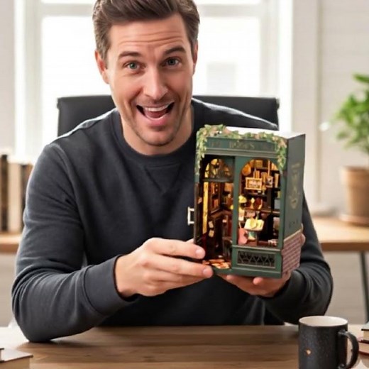 DIY Owl Bookstore Book Nook 📚 | The Perfect Gift for Book Lovers