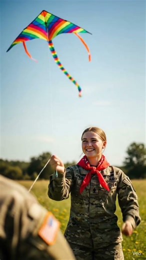 army girl flying kite 🪁🪁🪁
