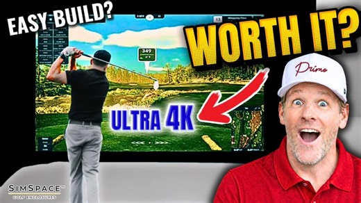 Insane 4K golf simulator setup tour