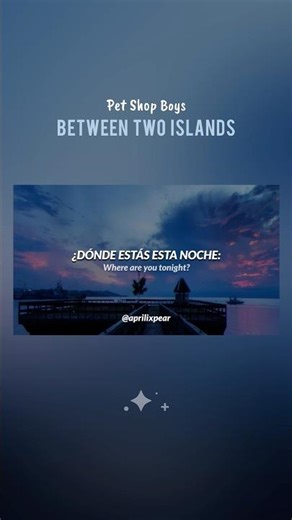 Pet Shop Boys - Between Two Islands | Sub. Español 🌊✨ #shorts