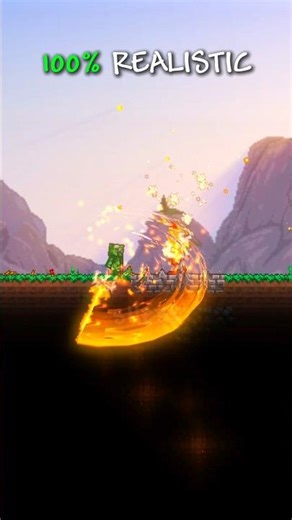 Realistic terraria 😱 #terraria #tmodloader #games