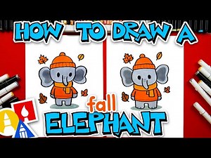 How To Draw An Elephant Dressed For Fall