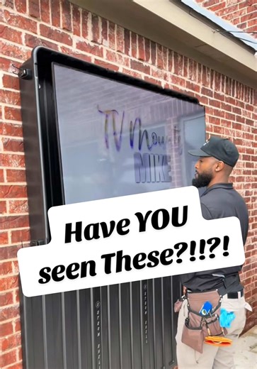Have you seen these? Storm Shells are another Solution for your Outdoor TVs. Weather Resistant & Reliable! #stormshell #brickwall #homeimprovement #outdoortv #problemsolved