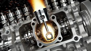 Dynamic Operation of the Engine with a Focus on Combustion and Piston Motion Mechanics