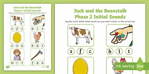 Jack and the Beanstalk Phase 2 Initial Sounds Activity