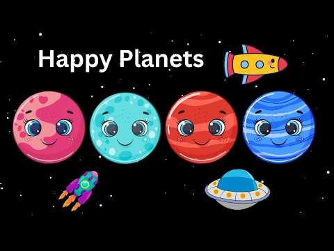 Baby Bear | Happy Planets | Visual Tracking and Calming Music