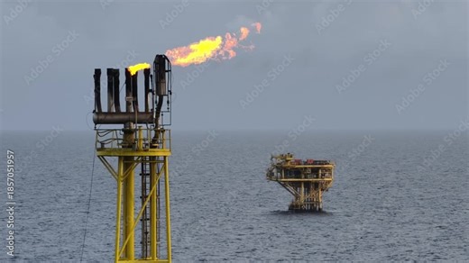Offshore flare gas is the excess natural gas from oil and gas production facility that is burned in a flare stack for safety reasons.