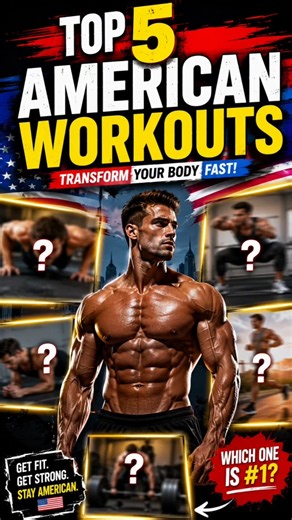 Top 5 American Workouts That Transform Your Body Fast! 🇺🇸 #health #usa #workout