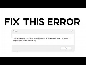 how to fix signer certificate mismatch error simple easy steps.