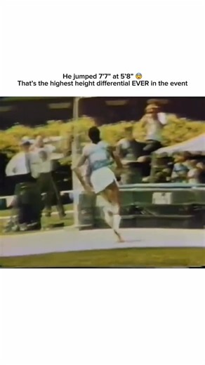 John Evans | Expert Vertical Jump Coach on Instagram: "At 5’8”, clearing 7’7” isn’t a novelty. Vertical jump performance is governed far less by how tall you are and far more by how effectively you produce and apply force. Rate of force development, elastic energy storage, approach velocity, takeoff mechanics, and precise timing all matter more than limb length alone. This jump represents the largest height differential ever recorded in the event (along with Stephen Holm) not because the athlete
