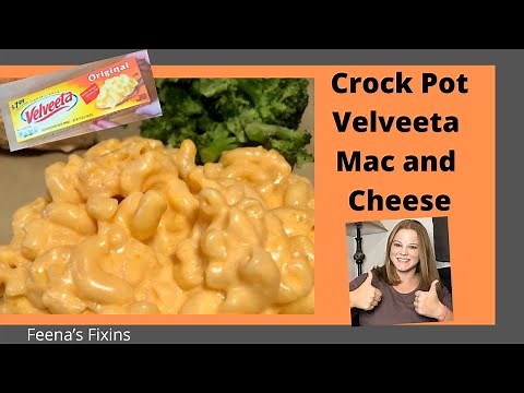 Crockpot Velveeta Mac and cheese! - the BEST gourmet Mac and cheese! Yum!