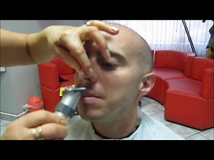 Female Barber shop in Poland, haircut and shave - ASMR video