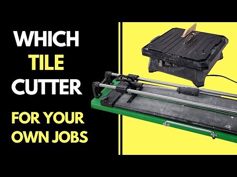Which tile cutter to buy to do your own projects? Wet or Dry?