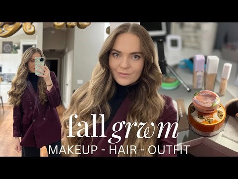 fall grwm ♡ makeup tutorial, hair + outfit
