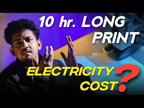 I Ran My 3D Printer for 10 Hours… Here's the Electricity Cost ⚡@DFX_studio_3d