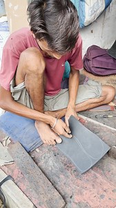 Hard Working Boy Making Leather Slippers Using Amazing Skills | Our Collection