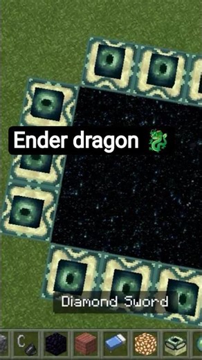 ⛏️How to creat the ender Dragon portal in mine craft 🐉