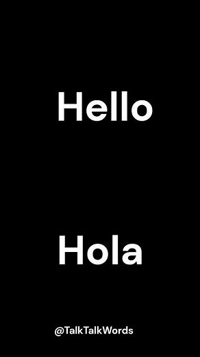 English to Spanish pronunciation of : Hello - Hola