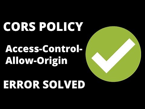 CORS POLICY No 'Access-Control-Allow-Origin' header is present on request | SOLVED | 100% WORKING