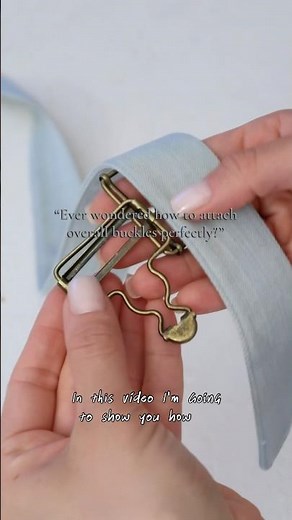 Ever wondered how to attach overall buckles perfectly? Let me show you! #sewingtutorial #tutorial