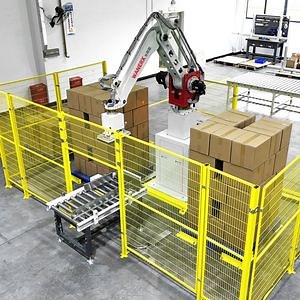 [Hot Item] 50kg Automatic Robot Palletizer for Cartons High-Speed Dual Station Palletizing Stacking Machine
