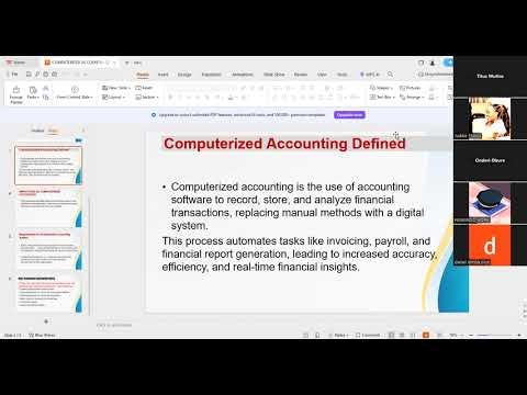 Introduction to Computerized accounting-Online class