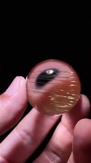 #crystals A really beautiful golden crystal ball