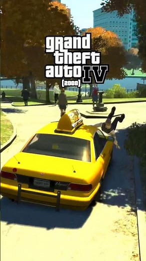 RAGDOLL PHYSICS in GTA GAMES from GTA 3 to GTA 5! #shorts