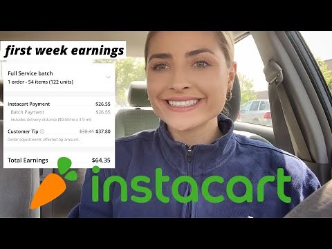 Making Money as an Instacart Shopper| My First Week Earnings