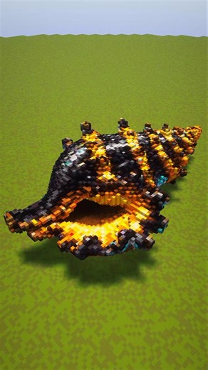 Black-Gold Shell | Minecraft #tutorial #build #idea #minecraftideas #sea #minecraft #minecraftbeauty