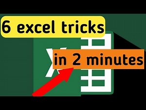 Top 6 Excel tricks in 2 minutes | Excel Tips and Tricks | 2020