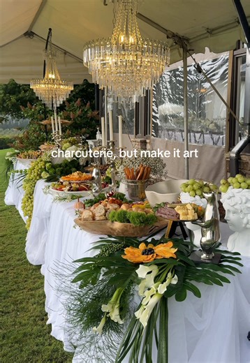 Stunning Charcuterie Cocktail Hour Table Spreads