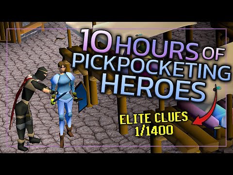 Pickpocketing Heroes 10,000 Times For Elite Clues