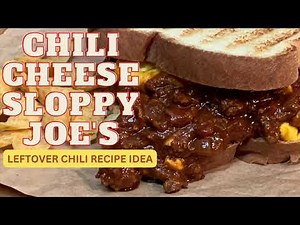 CHILI CHEESE SLOPPY JOE’S | LEFTOVER CHILI RECIPE IDEA