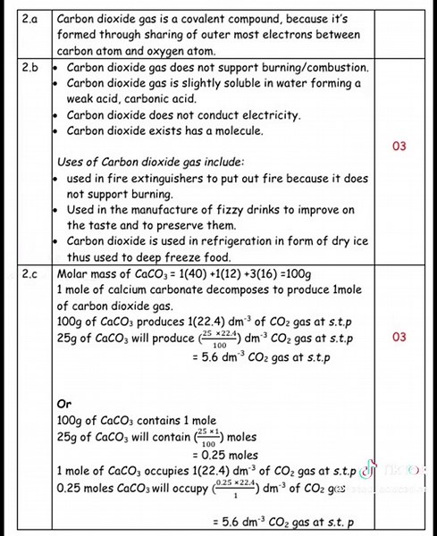 UCE Chemistry Paper 1 Review for 2025 Students