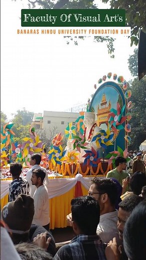 BHU Foundation Day🥳 Faculty of Visual Art's Jhanki✨| Banaras Hindu University #bhu #shorts #viral