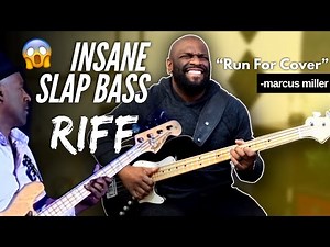 "Run For Cover" Insane Marcus Miller 😱 Slap Riff Breakdown (4 steps)
