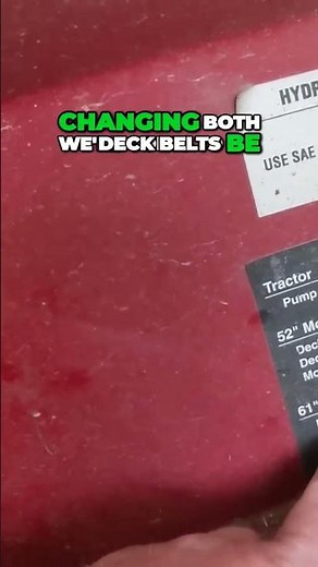 HOW TO CHANGE DECK BELTS - FERRIS MOWER #lawncare #fypシ #howto #diy