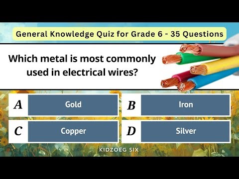 General Knowledge Quiz for Grade 6 | 35 Interesting Questions to Test Knowledge | Class 6 GK Test
