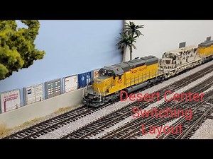 Desert Center HO Shelf/Switching Layout (Garage Tour)