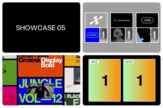 9.5K views · 96 reactions | These After Effects and Jitter templates are built for fast-moving designers and studios who don't compromise on quality.⁠ ⁠ 1 → t-bi.link/showcase-05-jitter-template 2 → t-bi.link/the-motion-bento-after-effects-templates 3 → t-bi.link/web-slider-after-effects-template 4 → t-bi.link/stack-projects-slide-after-effects-template | The Brand Identity | Facebook