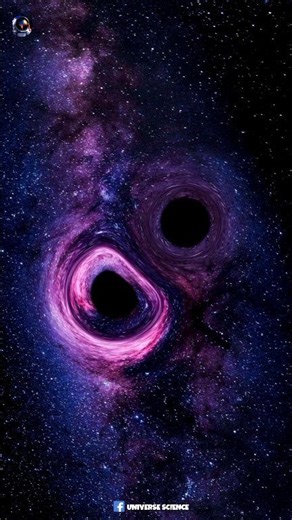 Two Supermassive Black Holes Colliding #UniverseScience | Universe Science