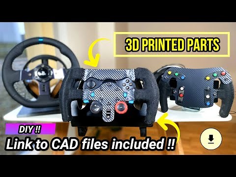 DIY F1 STEERING WHEEL - SIMPLE AND FULLY 3D PRINTABLE