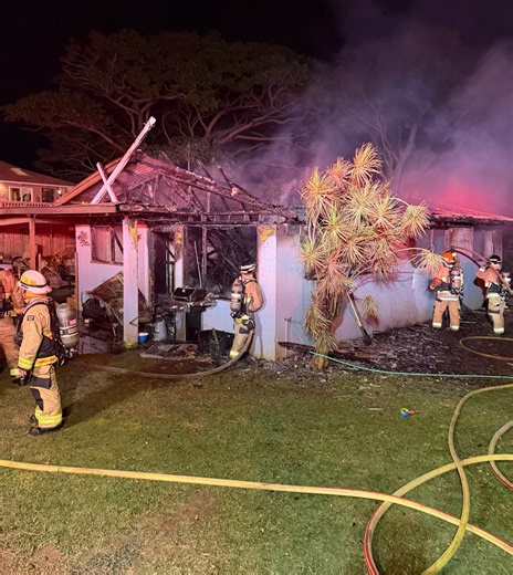 Maui structure fire that displaced 7 people may have been intentionally set: MFD
