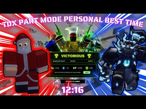 My Personal Best Solo Party Mode Time (12:16) | Tower Defense X