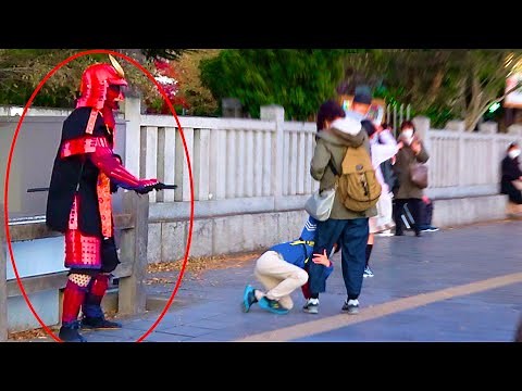 侍マネキンピアノドッキリ byよみぃ / SAMURAI Mannequin Piano PRANK in JAPAN【ストリートピアノ】(♪紅/X JAPAN)