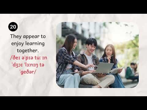 Studying as a group II Practice Elementary English through vivid and relaxing pictures!