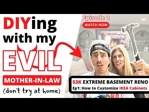 How to DIY Your Cheap IKEA Cabinets | $3K EXTREME BASEMENT RENO
