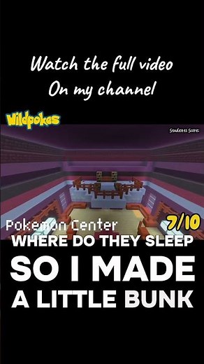 Just another Pokémon Center in Minecraft 🤩 #pokemon #minecraft #shorts