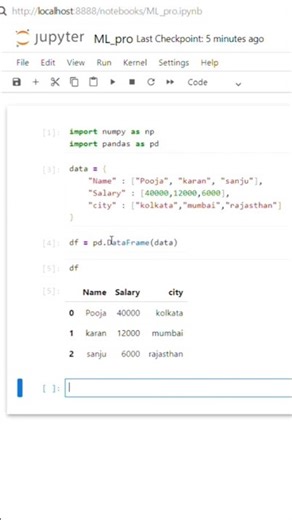 How to create and save a CSV file with pandas library 🔥🔥#python#pandas#coding#programming#love#viral